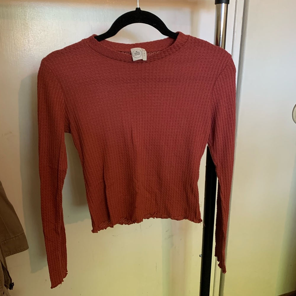 Burnt orange long sleeve t
